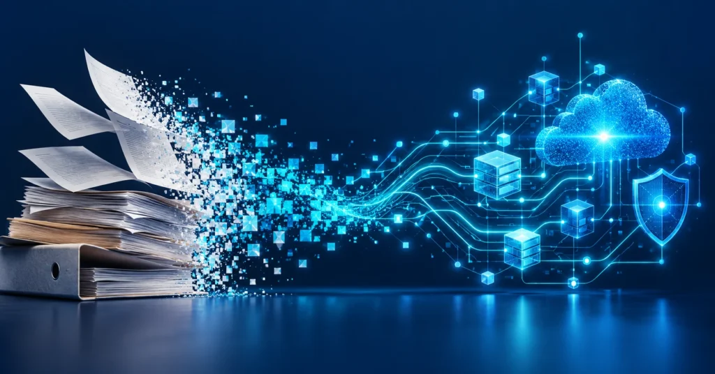 Documenti cartacei si trasformano in dati, cloud e tecnologie digitali
